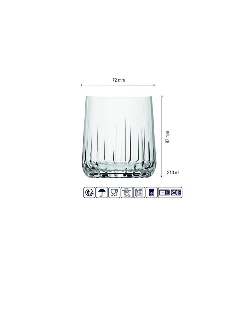 Pasabahce Pasabahce Nova Short Cup Set of 6 cups (315ml) For Cold Drinks and Water -Purple Purple - Image 3