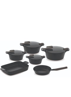 10 Piece Artisan Granite  (18-22-26-30) Fry Pan 26 - Rec 31 Black Black - pnsku/N70083460V/45/_/1717578431/cbef872d-b17a-4f85-baa2-fd674a81f9f9