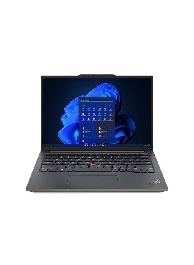 Lenovo ThinkPad E14 Gen 5 14-Inch Display, Core i7-1355U Processor/8GB RAM/512GB SSD/GeForce MX550 Graphics/Free DOS English/Arabic Black  - Image 1