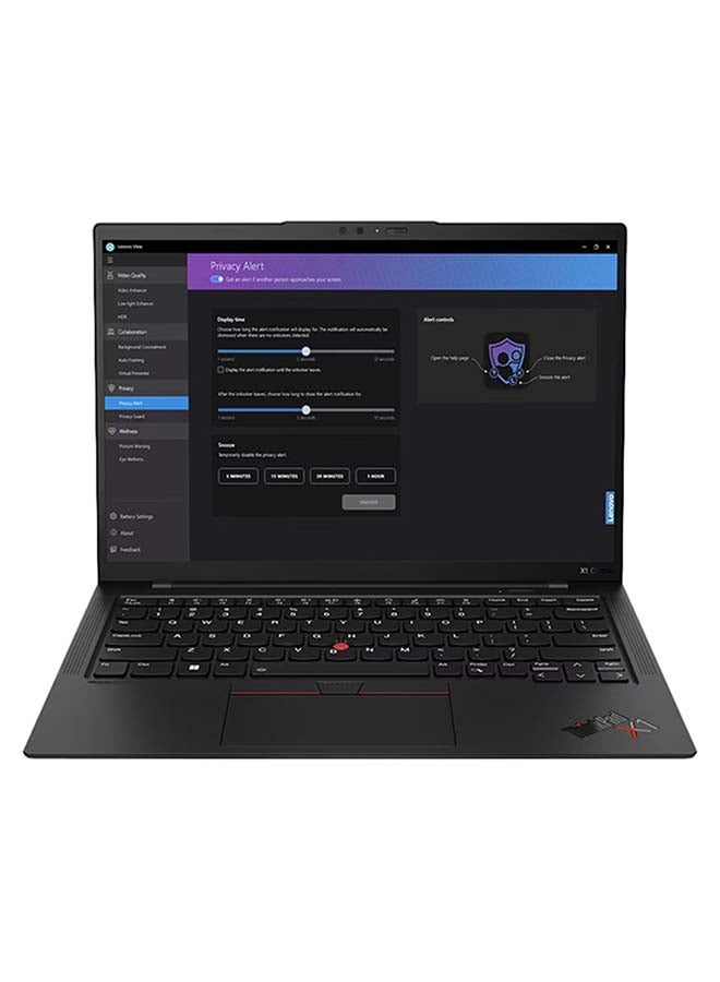 Lenovo - ThinkPad X1 Carbon Gen 12 14-Inch Display, ULTRA 7 155U Processor/16GB RAM/512GB SSD/Intel Iris XE Graphics/Windows 11 Pro English/Arabic Black - Image 1