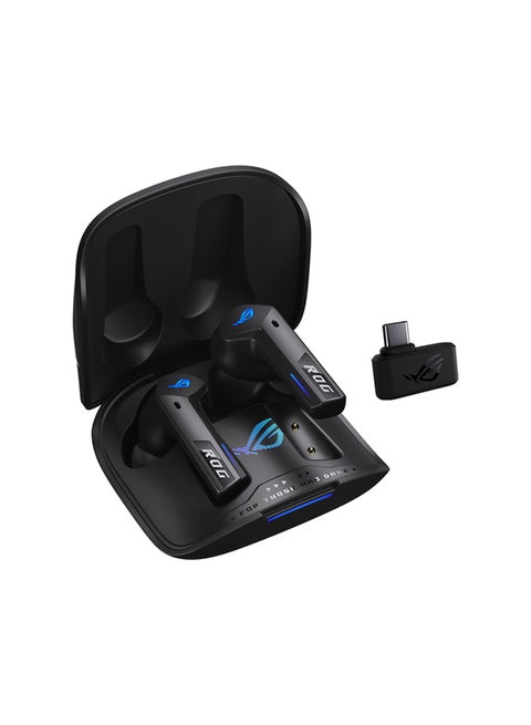 ROG Cetra True Wireless SpeedNova Gaming Headphones 2.4 GHz And Bluetooth 5.3, ROG SpeedNova, 24-bit 96 kHz audio, Dirac Opteo, Bone-Conduction AI Mics, Adaptive ANC, 46-Hour Battery Life