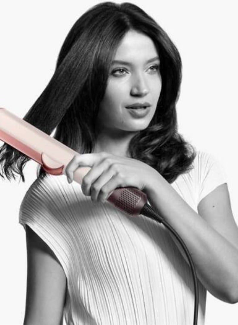 dyson Airstrait Hair Straightener Ceramic Pink/Rose Gold HT01, Wet To Dry Straightening With Air, LCD Screen, Lock Feature, Auto-Pause, 1600W Ceramic Pink/ Rose Gold  - Image 4