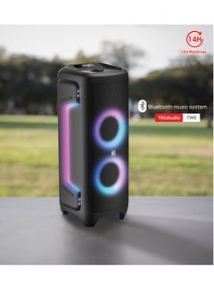 AFRA Party Speaker, 300 Watts, 24kg, 15A Battery, Integrated FM Radio, Karaoke Mic, ESMA Approved, 2 Years Warranty AF-300PSBK Black  - Image 2