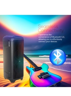AFRA Party Speaker, 300 Watts, 24kg, 15A Battery, Integrated FM Radio, Karaoke Mic, ESMA Approved, 2 Years Warranty AF-300PSBK Black  - Image 5