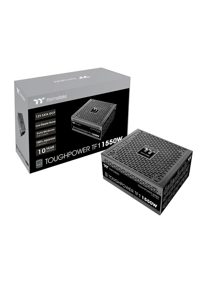 Thermaltake Toughpower TF1 1550 Watt Power Supply, Full Modular, 80 Plus Titanium, PSU, SLI/CrossFire, Single Rail, 129A, 140mm Fan, ATX | PS-TPD-1550FNFATK-1  - Image 1