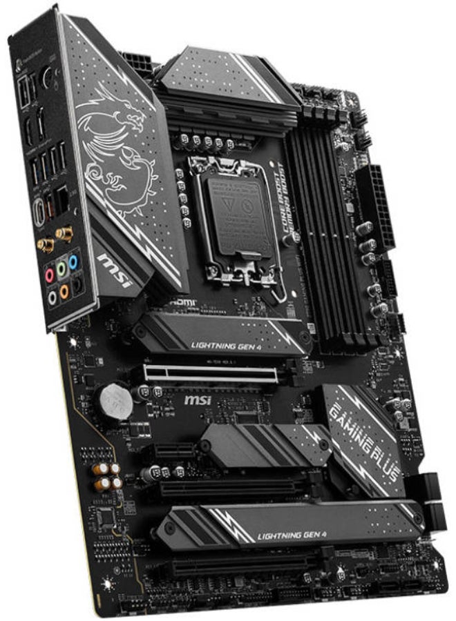 MSI - Z790 GAMING PLUS Wi-Fi LGA 1700 ATX Motherboard, Intel Z790 Chipset, 4x DDR5 RAM, 256GB Memory Support, 6 x SATA 6G | 4 x M.2, Wi-Fi 6E, 2.5 GbE, BT 5.3, USB 3.2 Gen 2 | 911-7E06-061 - Image 1