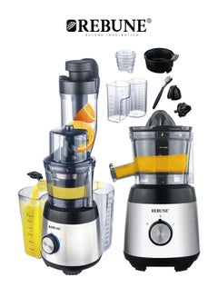 REBUNE Fruit Juicer And Home Ice Cream Maker 600 ml 300 W RE-2-092 GREY  - Image 3