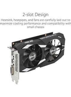 ASUS Dual GeForce RTX 3050 OC Edition Graphics Card, 6GB GDDR6 96-Bit Memory, 1537 MHz OC Boost Clock, 2304 CUDA Cores, 14 Gbps Memory Speed, PCI Express 4.0, OpenGL®4.6 | 90YV0K60-M0NA00  - Image 3