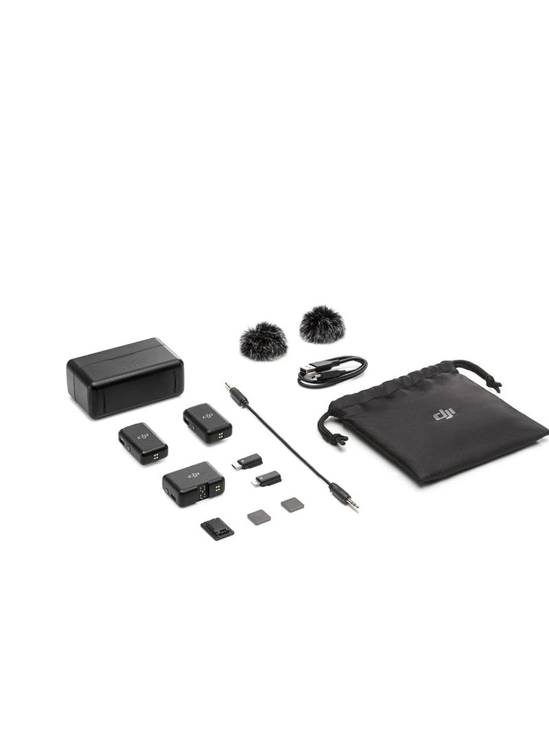 dji - Wireless Microphone Kit ASR01 /  DMR02/ DM1021 Black - Image 1