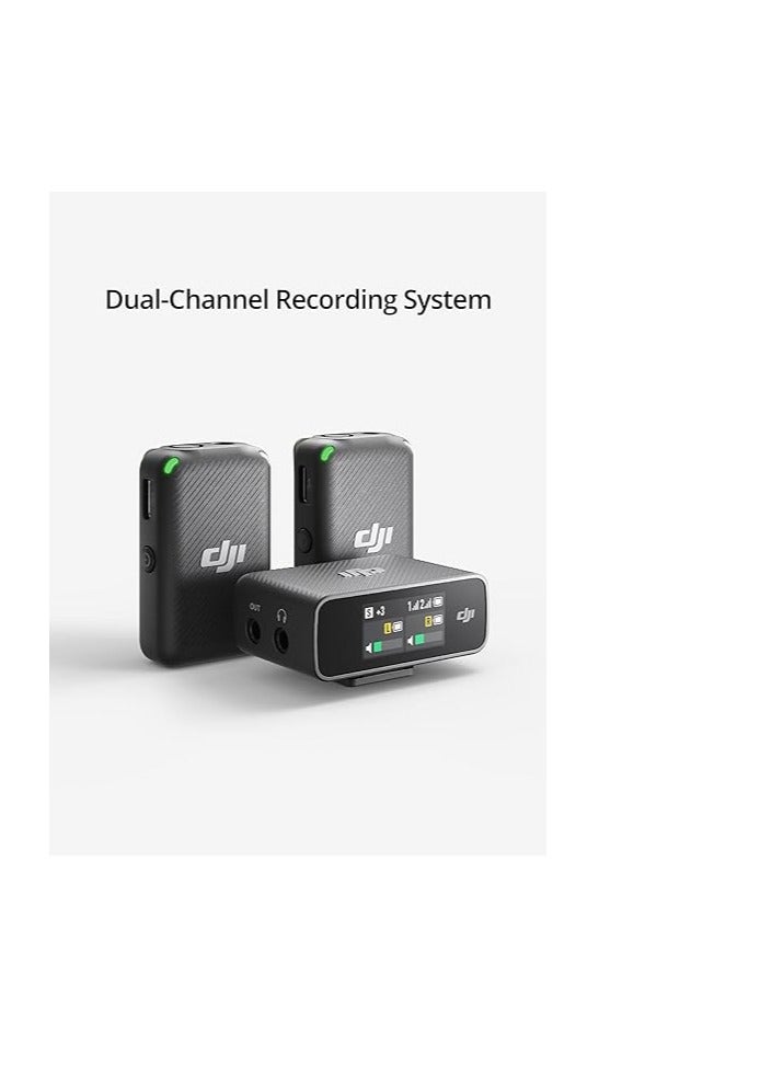 dji - Wireless Microphone Kit ASR01 /  DMR02/ DM1021 Black - Image 1