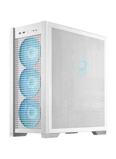 ASUS TUF Gaming GT302 aRGB Mid Tower Computer Case, 4x Pre-Installed Fan 140mm aRGB Fans, Up to 360mm Radiator & 7x Fan Support, 1x 3.5mm, 2x USB-A, & 1x USB-C I/O, White | 90DC00I3-B19000  - Image 2