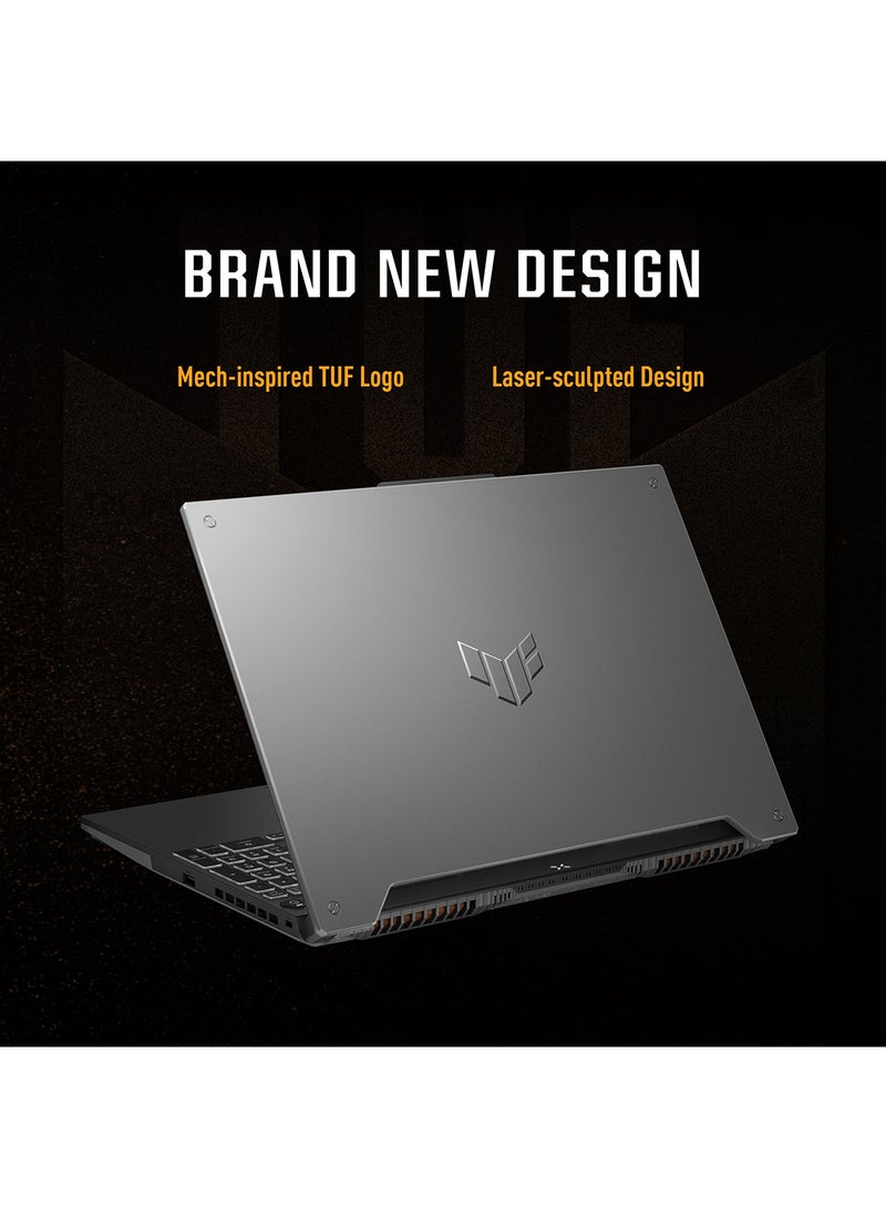 ASUS - TUF Gaming A15 FA507NUR-LP053W Laptop With 15.6-Inch 144Hz Display, AMD Ryzen 7-7435HS Processor/16GB RAM/1TB SSD/6GB NVIDIA GeForce RTX 4050 Graphics Card/Windows11 Home English/Arabic Mecha Grey (Upgraded Version) - Image 1