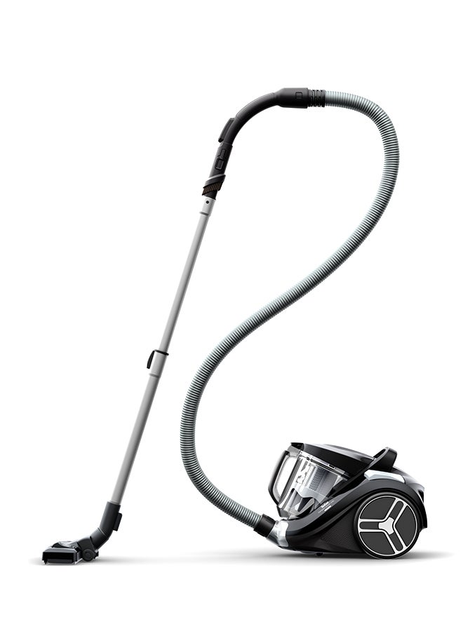 Tefal - Compact Power XXL Bagless Vacuum Cleaner | Classic Kit | 900 W | Max Low Consumption Motor | Advanced 3-Level Cyclonic Filtration | Black & Gray | 2 Years Warranty | TW4B25HA 2.5 L 900 W TW4B25HA Black/Grey - Image 1