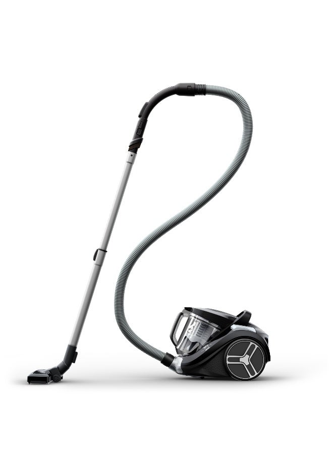 تيفال مكنسة كهربائية بدون كيس Compact Power XXL | مجموعة كلاسيكية | 900 واط | محرك منخفض الاستهلاك | ترشيح إعصاري متقدم بثلاثة مستويات | أسود ورمادي | ضمان لمدة عامين | TW4B25HA - Image 2