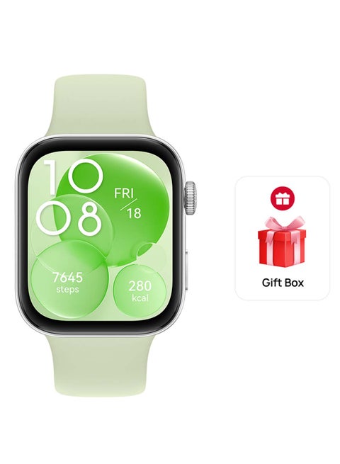 Watch Fit 3, 1.82" AMOLED Display, Ultra-Slim Design, All-Round Fitness Management, Durable Battery Life, Compatible with iOS & Android + Gift Box Green