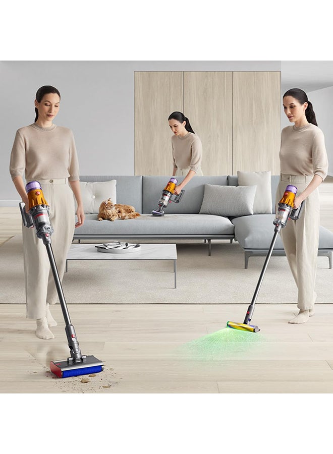 dyson - Detect Slim Submarine Wet And Dry Vacuum Cleaner, Yellow, Hepa Filter, 0.35 Litre, 1 Count 0.35 L 545 W V12S Yellow - Image 1