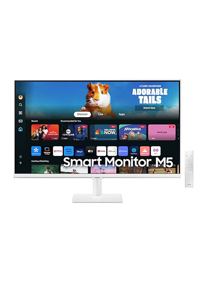 Samsung - 32 inch M50D Smart Monitor Multi Device Experience, Max 1B color support, Eye Saver Mode, Windows 11, Game Bar 2.0, Mobile to Screen, Screen initiate mirroring, Sound Mirroring, In Build Speaker white - Image 1