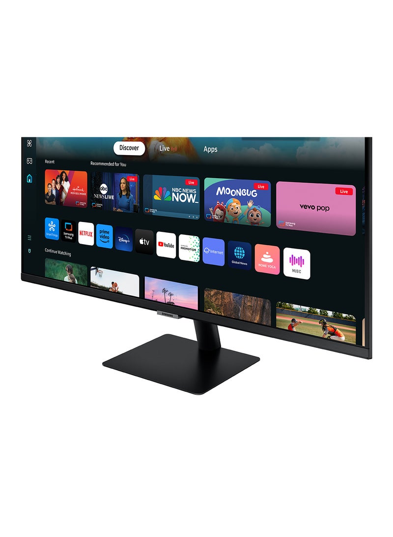 Samsung - 27 inch M5 M50D Smart Monitor FHD VA Display, 60Hz Refresh Rate, 4ms (GtG) Response Time, Wi-Fi & Bluetooth Connectivity, Built-In Speakers, HDR10, 1B Color Support | LS27DM500EMXUE black - Image 1