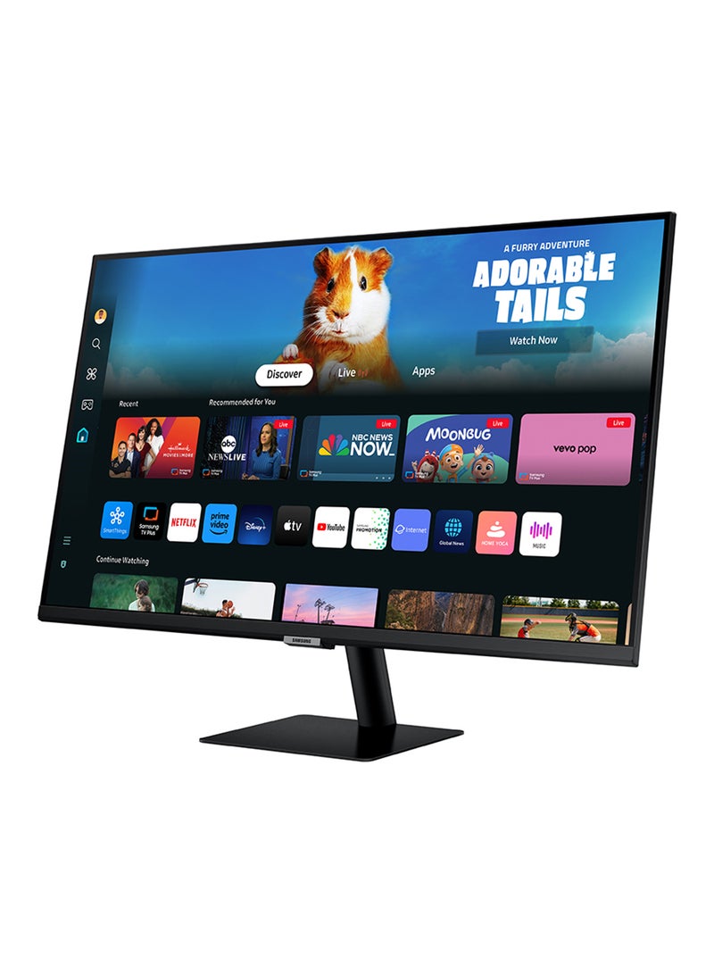 Samsung - 27 inch M5 M50D Smart Monitor FHD VA Display, 60Hz Refresh Rate, 4ms (GtG) Response Time, Wi-Fi & Bluetooth Connectivity, Built-In Speakers, HDR10, 1B Color Support | LS27DM500EMXUE black - Image 1