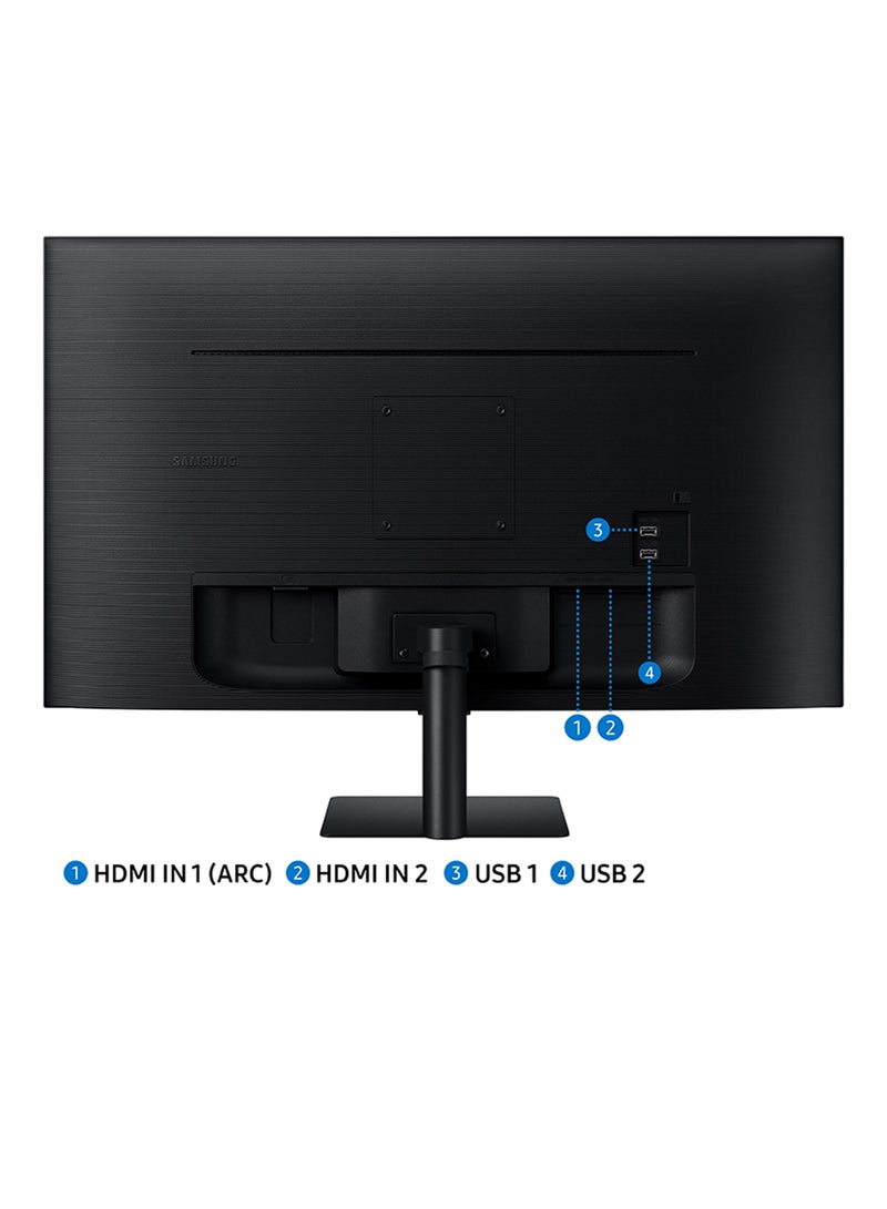 32 inch M5 M50D Smart Monitor, FHD VA Display, 60Hz Refresh Rate, 4ms (GtG) Response Time, Wi-Fi & Bluetooth Connectivity, Built-In Speakers, HDR10, 1B Color Support | LS32DM500EMXUE black - pnsku/N70083791V/45/_/1727282693/27e04bdc-20dd-4002-8d5d-2977c1e1c3ca