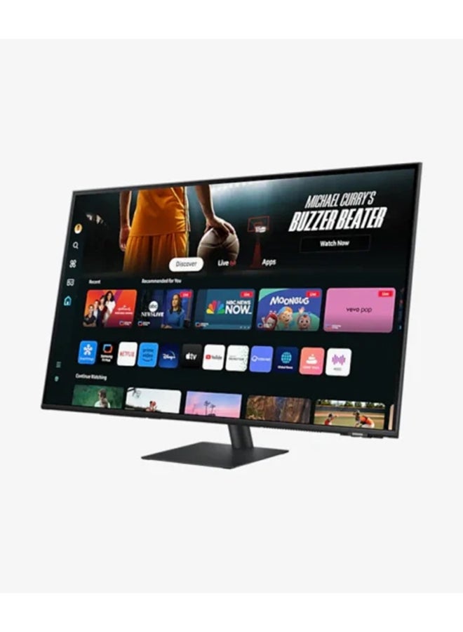 Samsung - 43 inch 4K M7 UHD M70D Smart Monitor, 60Hz Refresh Rate, 4ms (GtG) Response Time, WiFi 5 & BT 5.2 Connectivity, Built-In Speakers, Tizen Operating System | LS43DM702UMXUE black - Image 1