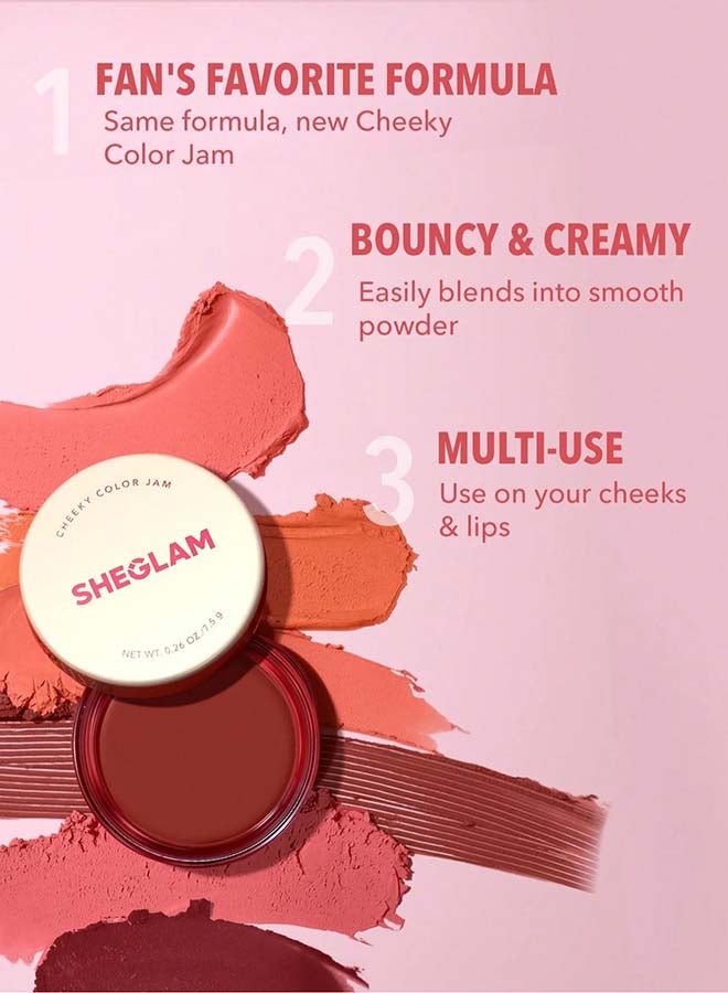 SHEGLAM - Cheeky Color Jam Afternoon Peach - Image 1