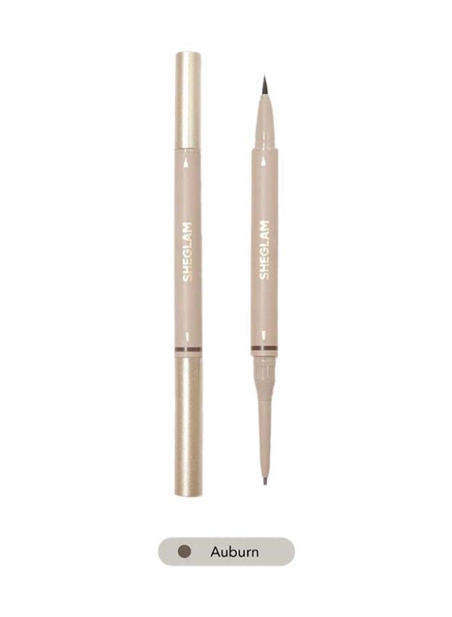 SHEGLAM - Brows On Demand 2-In-1 Brow Pencil Auburn - Image 1