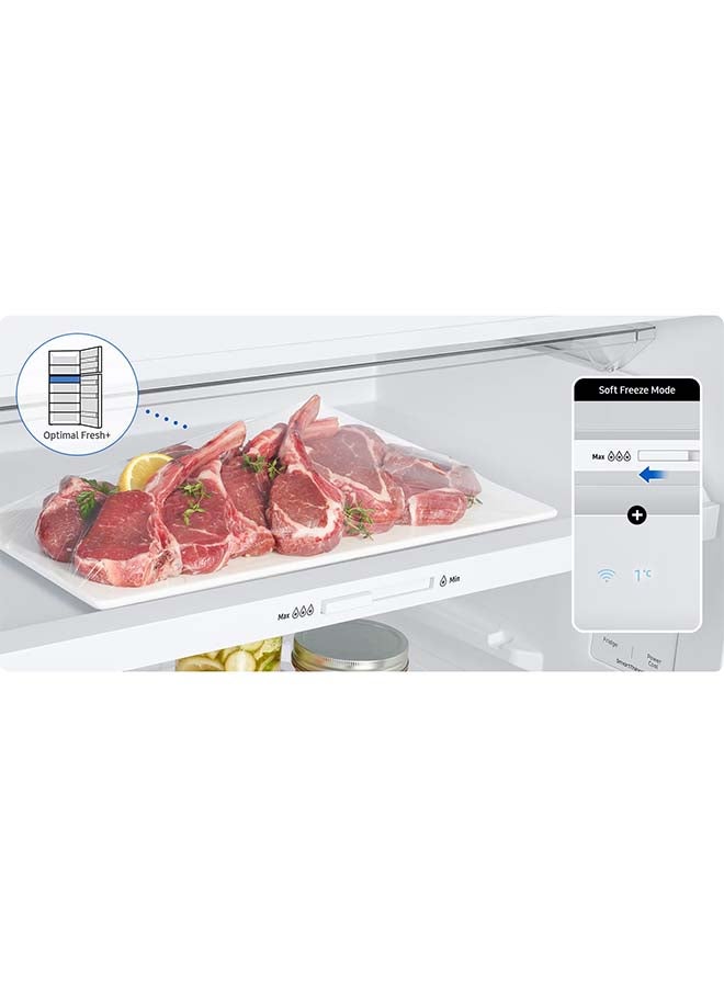 Samsung - 348L Net Capacity Top Mount Double Door Freezer Refrigerator With Space Max Technology 348 L RT45CG5000WW White - Image 1