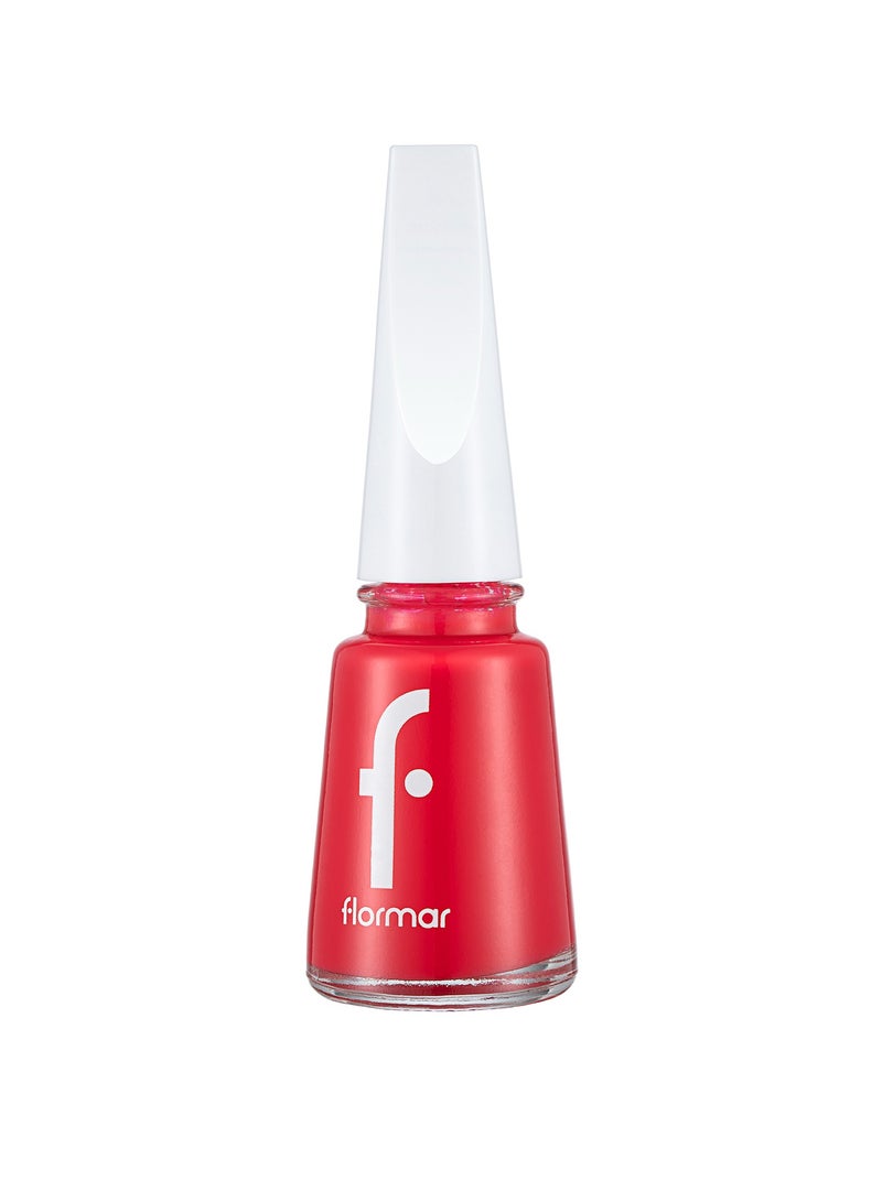 flormar Classic Nail Enamel 377 Red Coral - Image 1