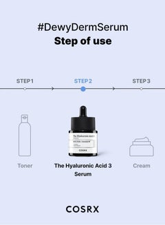 Cosrx Hyaluronic Acid 3 Serum - Advanced Hydration Booster for Dewy, Radiant Skin - High Potency Formula Infused with 3% Hyaluronic Acid 20ml  - Image 4