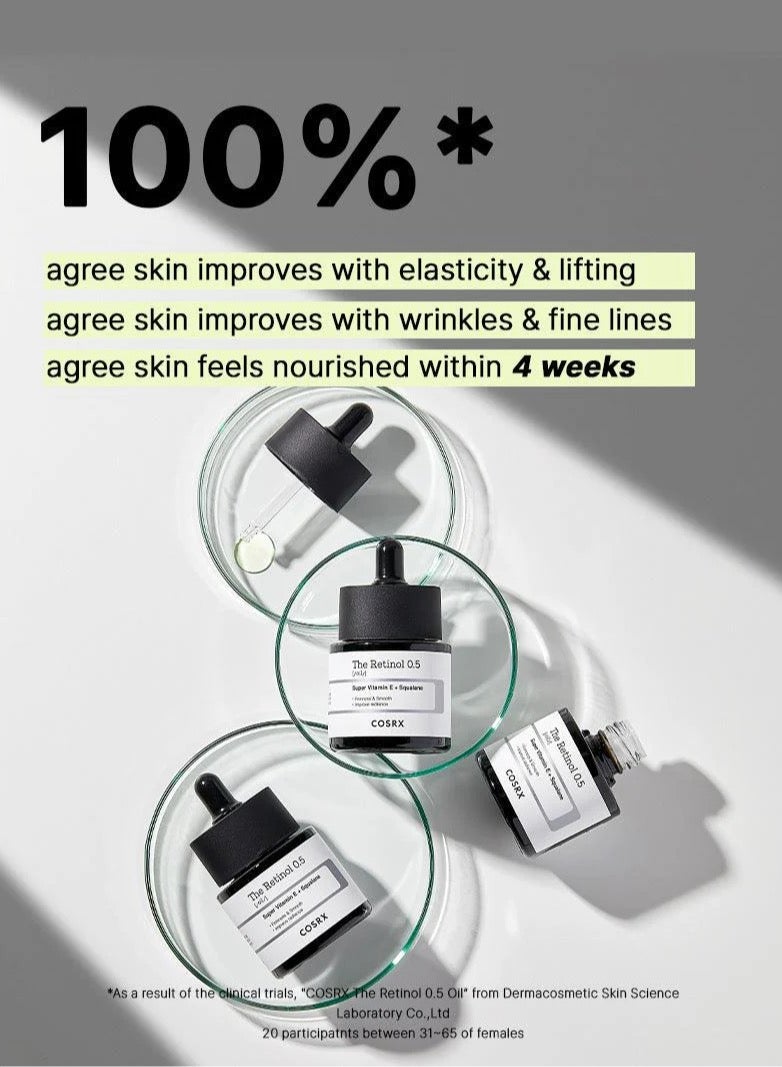 Cosrx - Advanced Retinol 0.5 Oil - Highly Concentrated 0.5% Pure Retinol Anti-Aging Treatment 20ml - Image 1