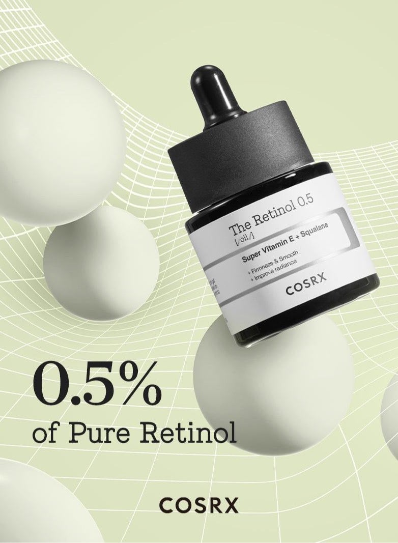 Cosrx Advanced Retinol 0.5 Oil - Highly Concentrated 0.5% Pure Retinol Anti-Aging Treatment 20ml  - Image 2