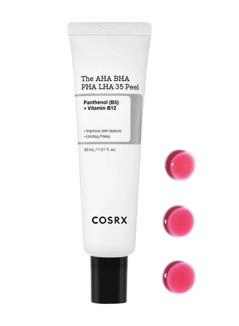 AHA BHA PHA LHA 35 Peel - Powerful Multi-Acid Solution for Renewing and Revitalizing 30ml