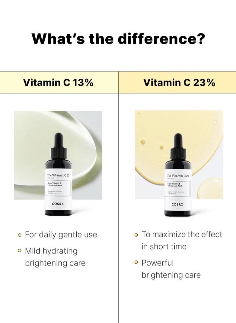 Vitamin C 13 Serum - Daily Gentle Brightening Solution for Sensitive Skin - Fade Blemishes, Dark Spots, and Freckles - Enhance Overall Skin Tone - Refine Texture and Minimize Pores 20ml