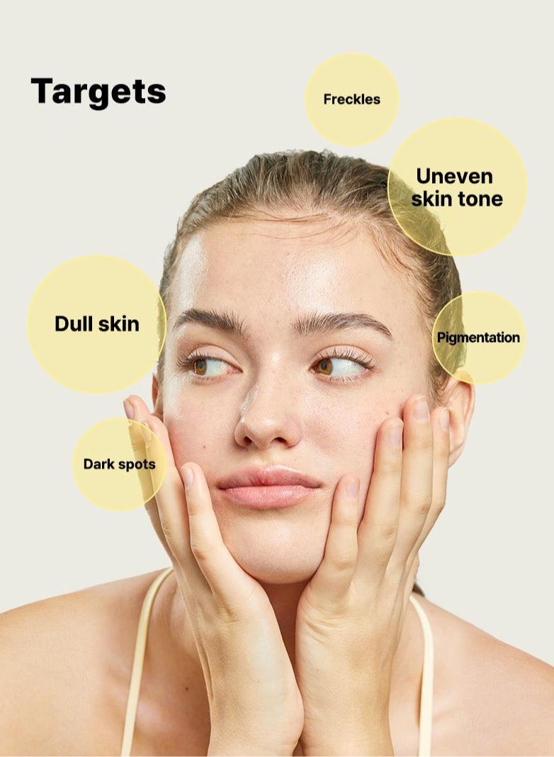 Vitamin C 13 Serum - Daily Gentle Brightening Solution for Sensitive Skin - Fade Blemishes, Dark Spots, and Freckles - Enhance Overall Skin Tone - Refine Texture and Minimize Pores 20ml