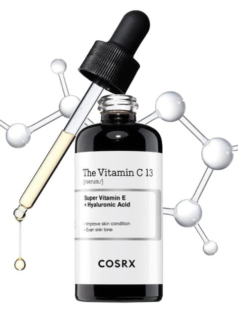 Vitamin C 13 Serum - Daily Gentle Brightening Solution for Sensitive Skin - Fade Blemishes, Dark Spots, and Freckles - Enhance Overall Skin Tone - Refine Texture and Minimize Pores 20ml