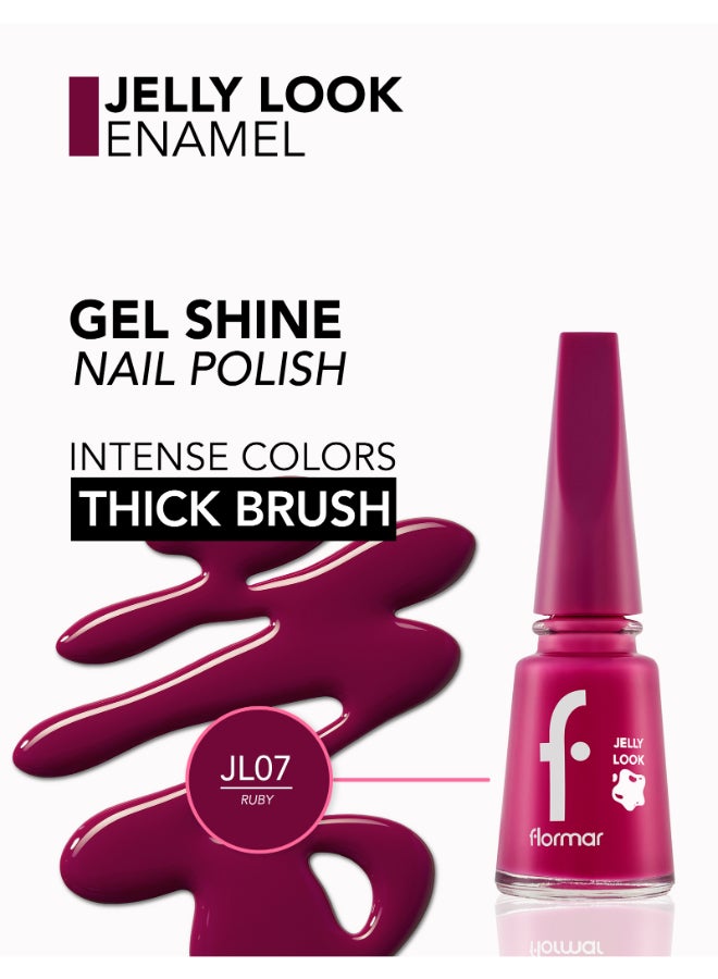 flormar Jelly Look Nail Enamel JL07 Ruby - Image 4