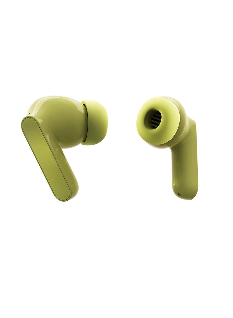 Motorola - Moto Buds Wireless Earphone, Tws Bluetooth Earbuds, Anc, Dolby Atmos, Unique Design, Hi-Res Sound, Quick Charge, Long Battery Life, Water Resistant Kiwi Green - Image 1