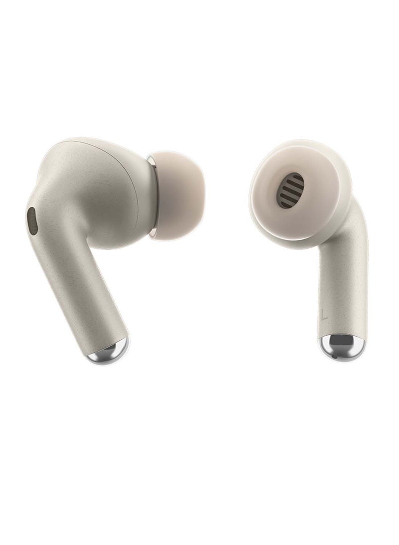 Motorola - Moto Buds+ Powered By Bose, Wireless Earphone, Tws Bluetooth Earbuds ,  Anc, Dolby Atmos Unique Design, Hi-Res Sound, Quick Charge, Long Battery Life, Water Resistant Beach Sand - Image 1