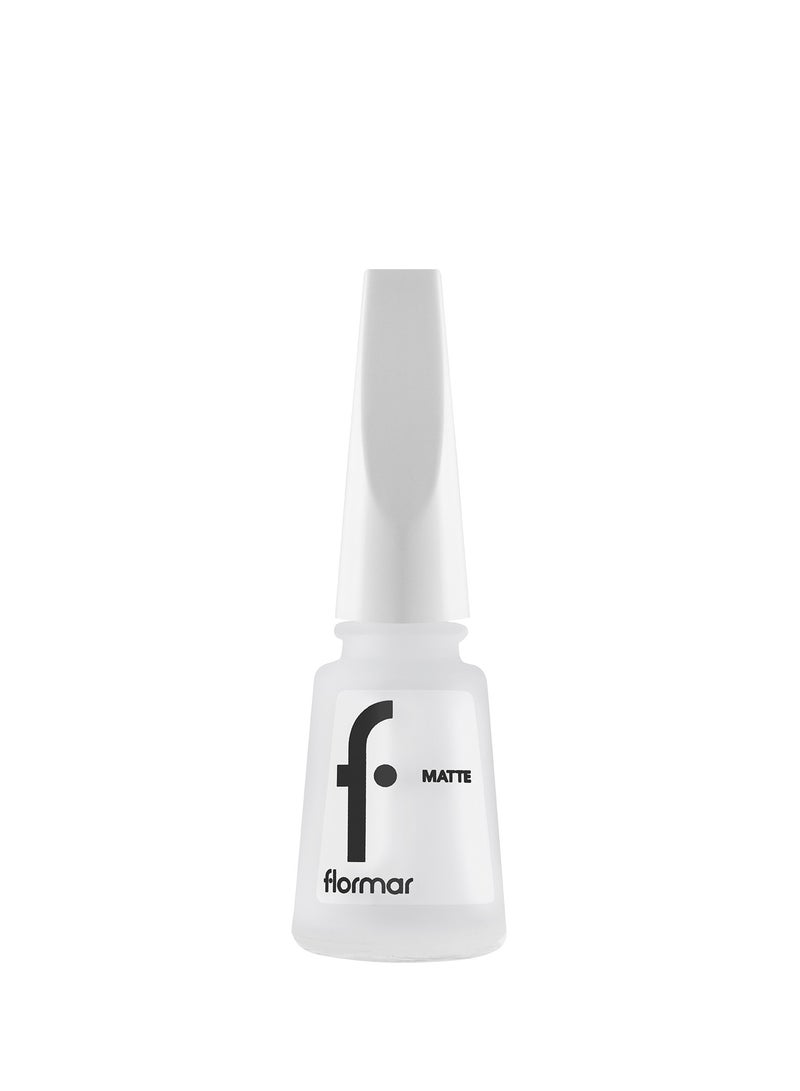 flormar Matte Nail Enamel M01 White Board - Image 1
