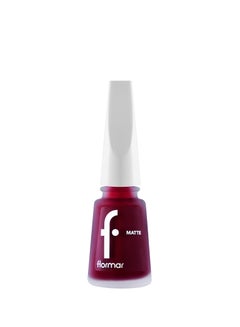 فلورمار Matte Nail Enamel M23 Burgundy in Matte  - Image 1