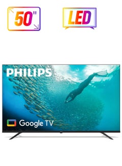 Philips 50 Inch 4K Ultra HD Smart Google TV with Hands-Free Voice Control Dolby Vision Atmos HDR10 with built-in Google Assistant (2024 Model) 50PUT7129/56 Black 50PUT7129/56 Black  - Image 1