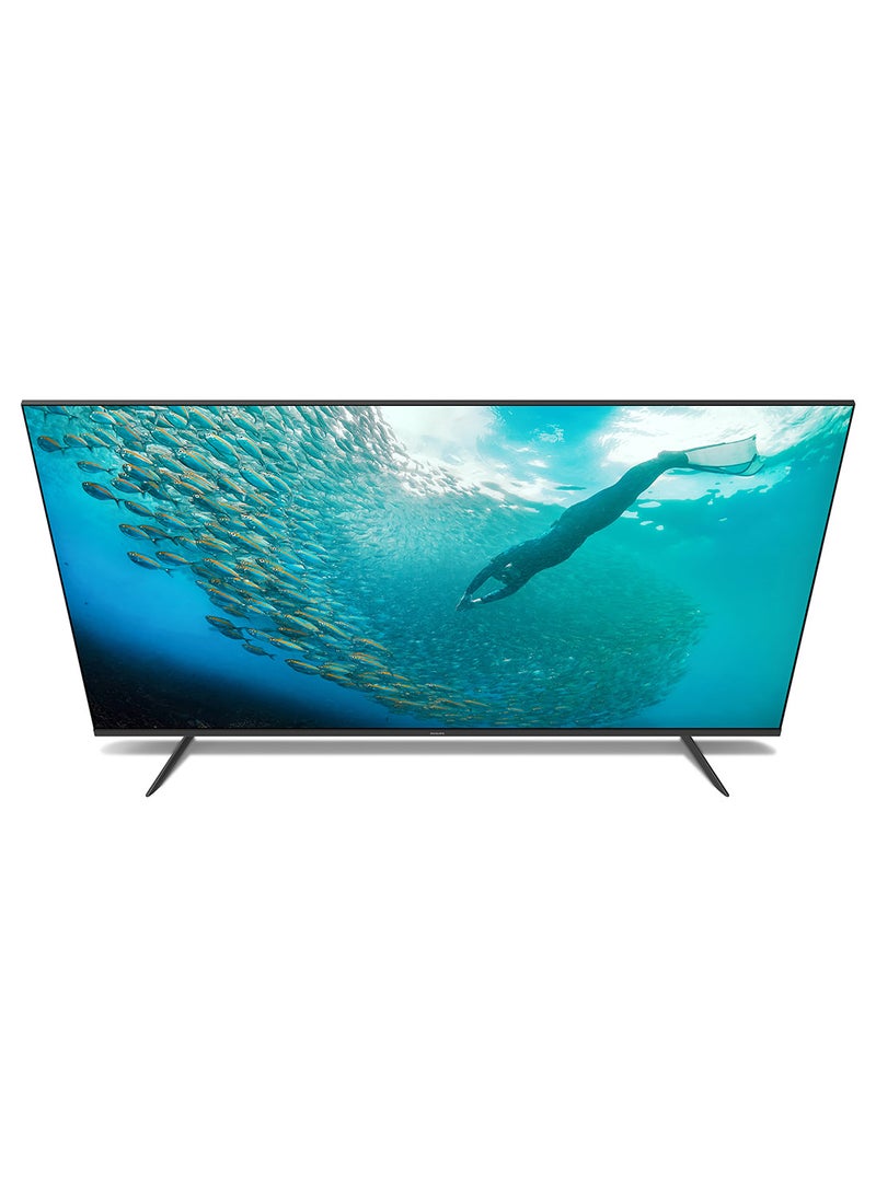 Philips - 65 Inch 4K Ultra HD Smart Google TV with Hands-Free Voice Control Dolby Vision Atmos HDR10 with built-in Google Assistant (2024 Model) 65PUT7129/56 Black 65PUT7129/56 Black - Image 1