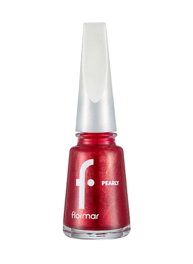 flormar Pearly Nail Enamel PL074 Red Attraction - Image 1
