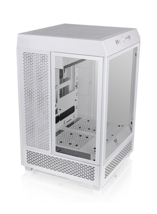 Thermaltake The Tower 500 Tempered Glass Snow Mid Tower E-ATX Case, SPCC Material, 9 Expansion Slots, 120mm Fan Support, 360mm Radiator Support, Drive Bays, White | CA-1X1-00M6WN-00 White  - Image 4