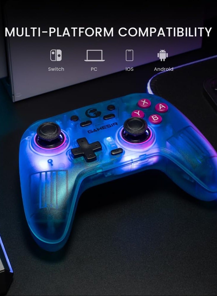 GameSir - Nova Wireless Switch Pro Controller for Switch/Lite/OLED, Switch Controllers with Hall Effect JoySticks, RGB LED, 1200mAh Rechargeable, Turbo,Programmable,Motion Control, Wake Up Function - Image 1