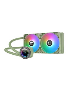 TH280 V2 ARGB Sync All-In-One Liquid Cooler, 280mm Radiator, 2x 140mm Fan, PWM 500~1800 RPM Speed, 84.32 CFM Airflow, Infinity Mirror Light Design, Matcha Edition | CL-W375-PL14MG-A