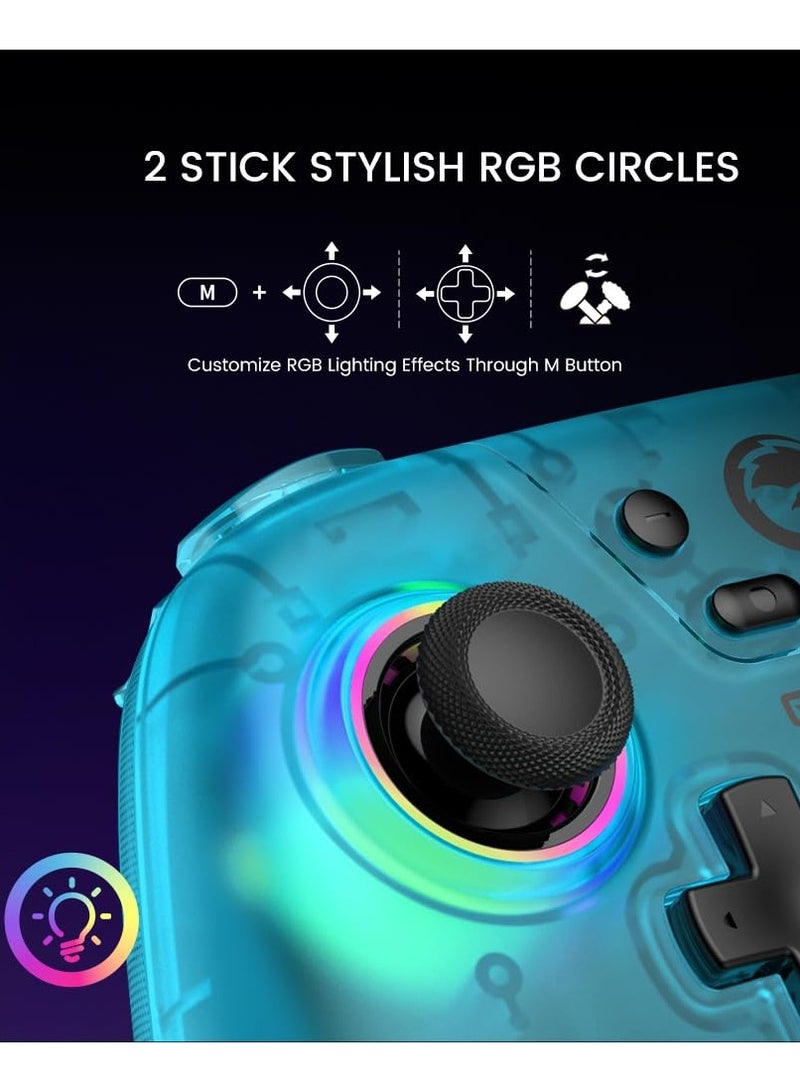 GameSir - Nova Wireless Switch Pro Controller for Switch/Lite/OLED, Switch Controllers with Hall Effect JoySticks, RGB LED, 1200mAh Rechargeable, Turbo,Programmable,Motion Control, Wake Up Function - Image 1