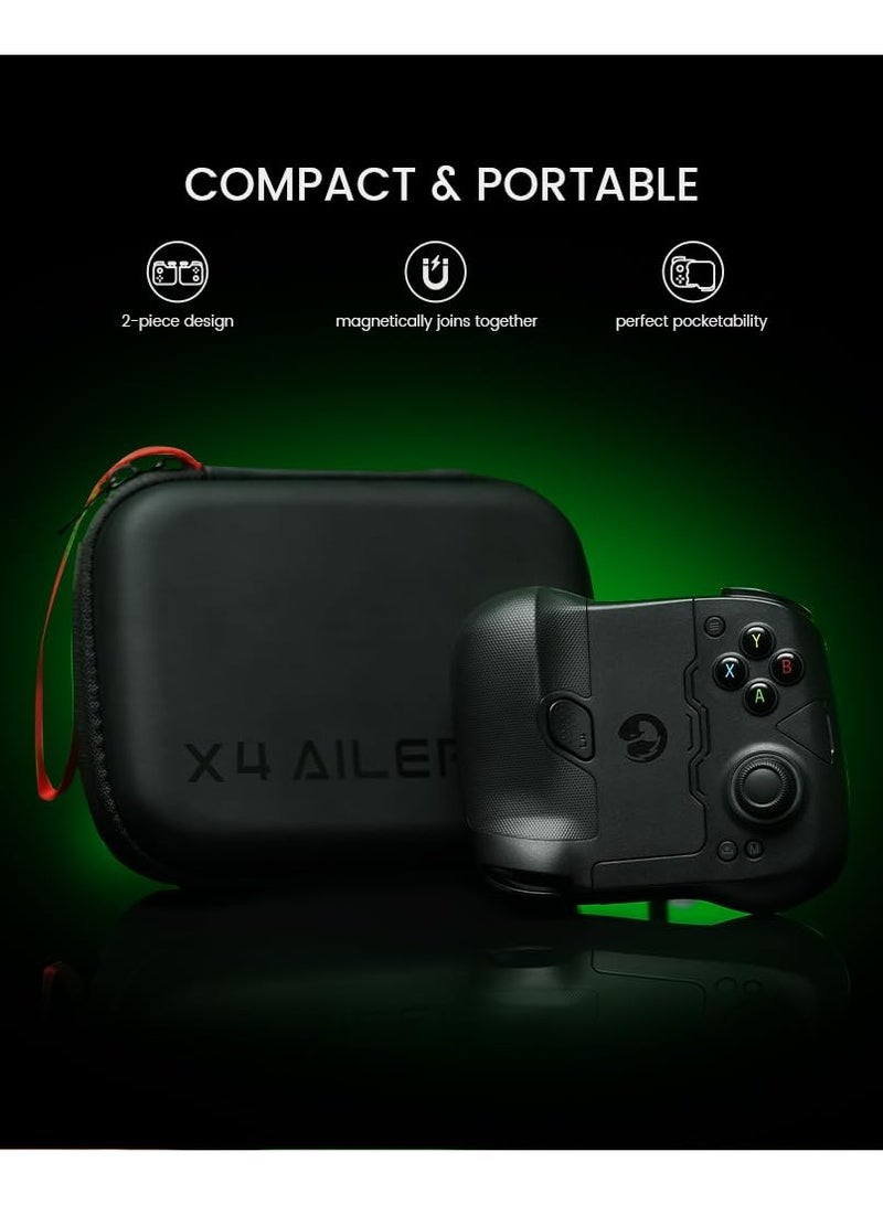 X4 Aileron Bluetooth Mobile Gaming Controller for Android with Hall Effect Joysticks - Split Design with Carrying Case - pnsku/N70084024V/45/_/1717824800/36e22803-bef1-471f-84d6-a49417600979