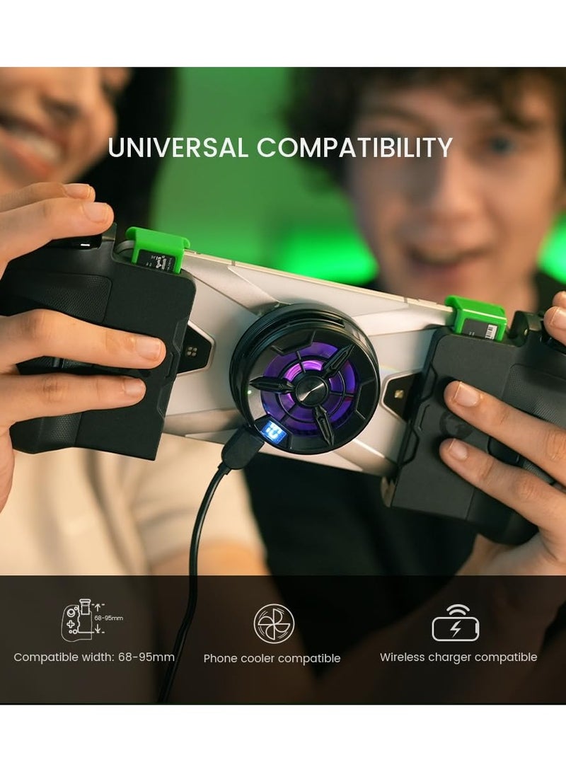 X4 Aileron Bluetooth Mobile Gaming Controller for Android with Hall Effect Joysticks - Split Design with Carrying Case